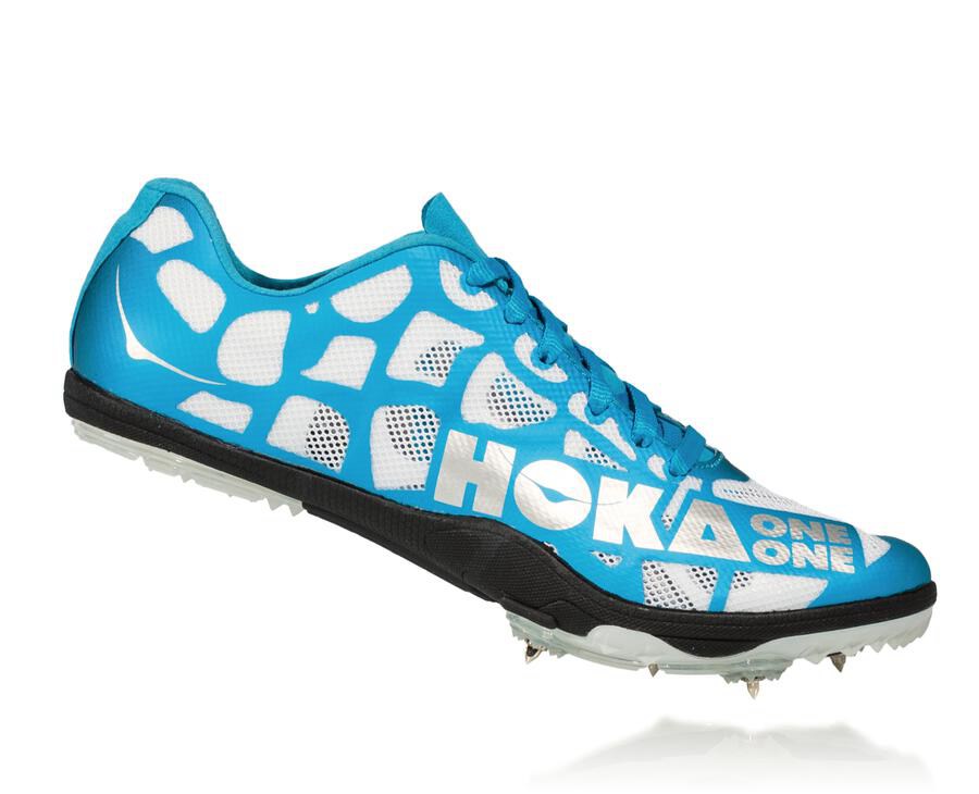 Hoka One One Spikes Damske Biele/Modre - Rocket X - 69824-XOKE